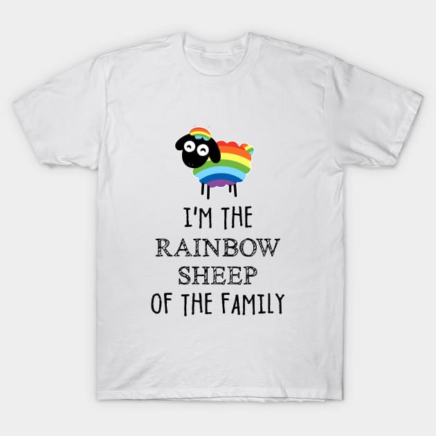 Im The Rainbow Sheep Of The Family Super Sale Ladies Awesome T-Shirt by huepham613